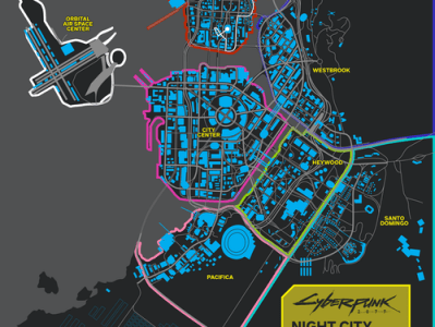 Ciberpunk 2077: ¿Cómo será el&nbsp;mapa?